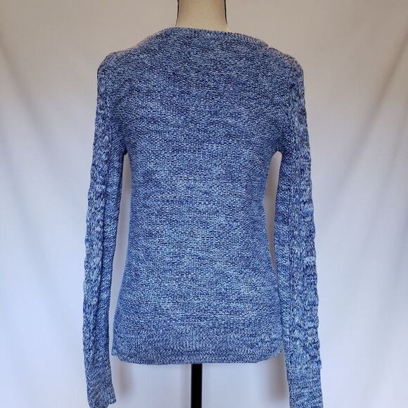Gap Cable Knit Womens Sweater Sz XS Marled Preppy Cozy Y2K Minimal Long Sleeve - Picture 4 of 8